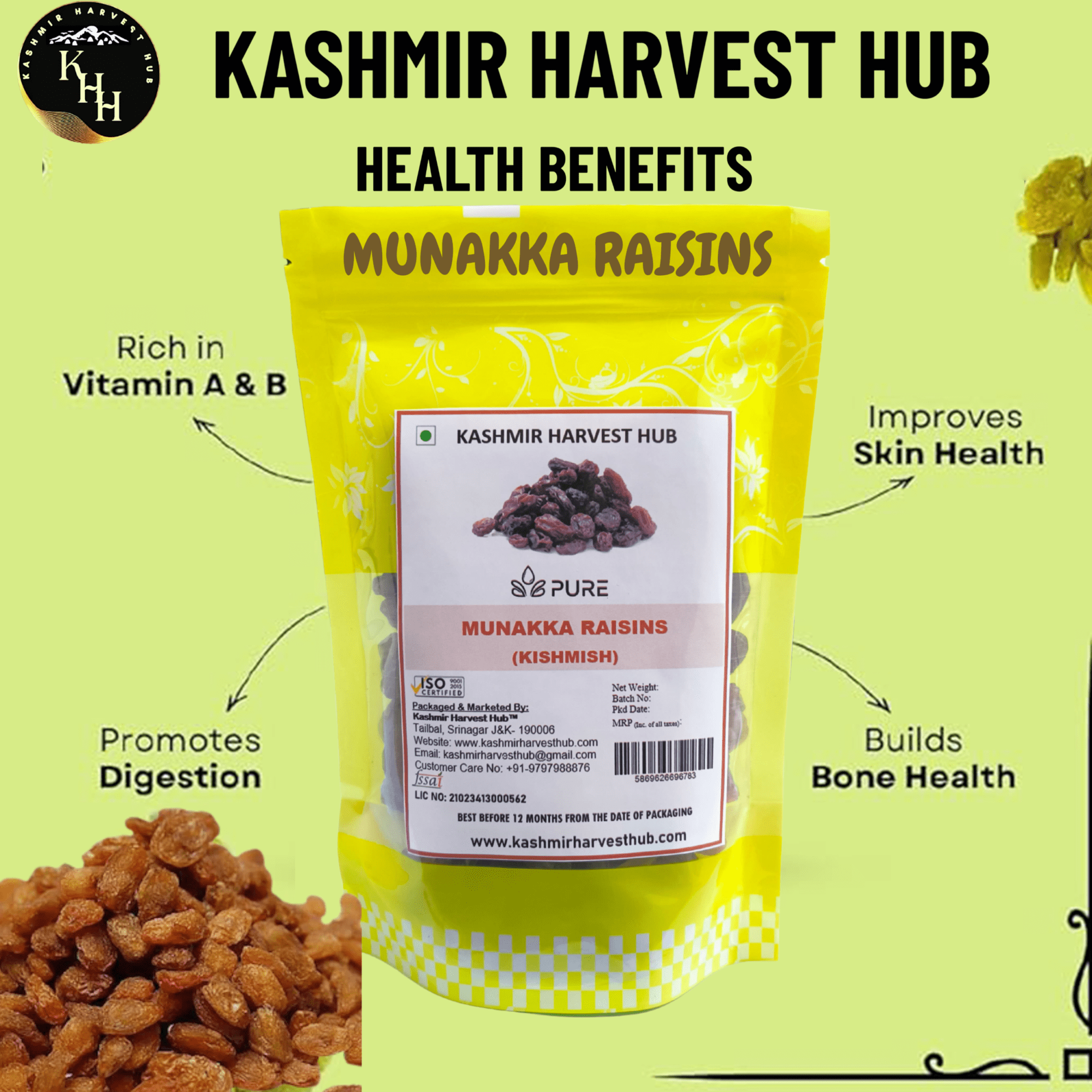 Kashmiri Munakka Raisins (Kishmish) - Image 4