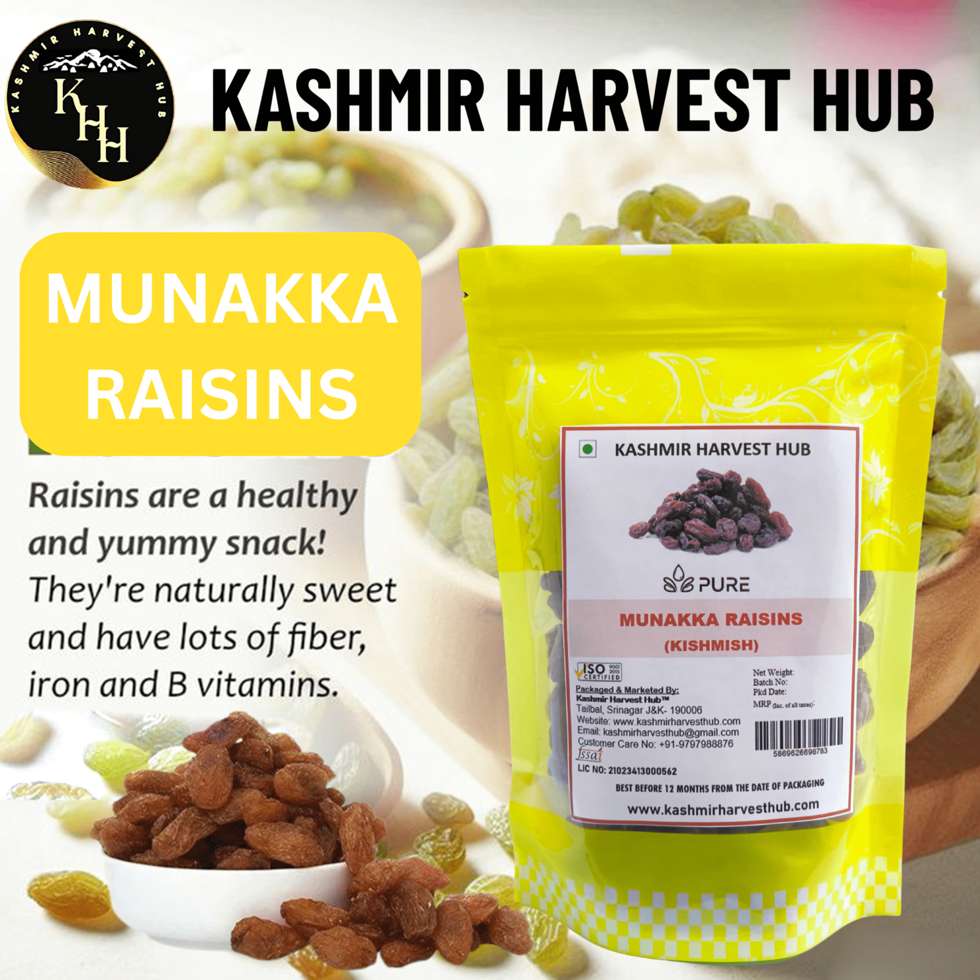 Kashmiri Munakka Raisins (Kishmish) - Image 2