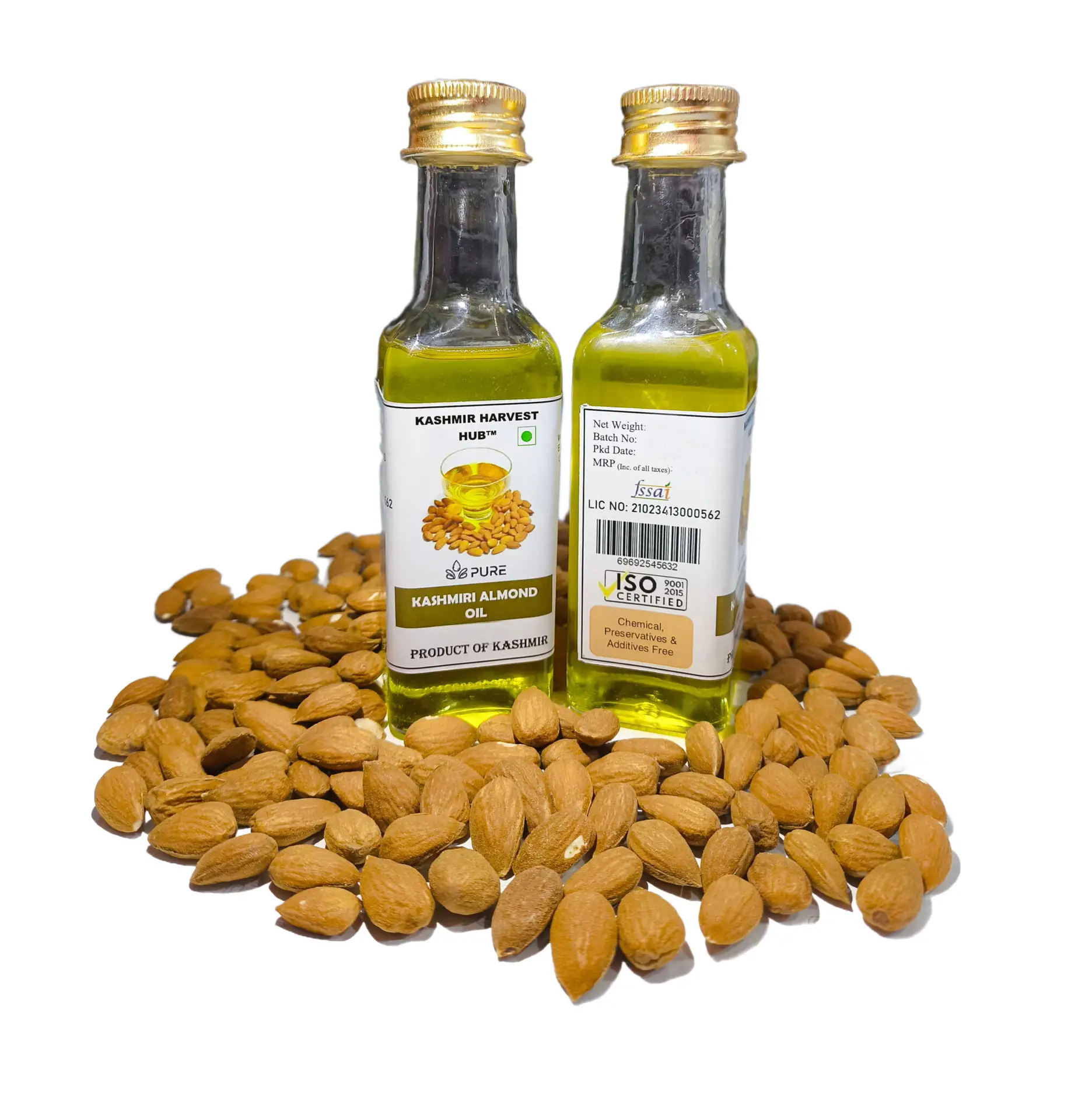 Kashmiri Almond Oil (Cold Pressed Mamra Badam Oil) - Image 3